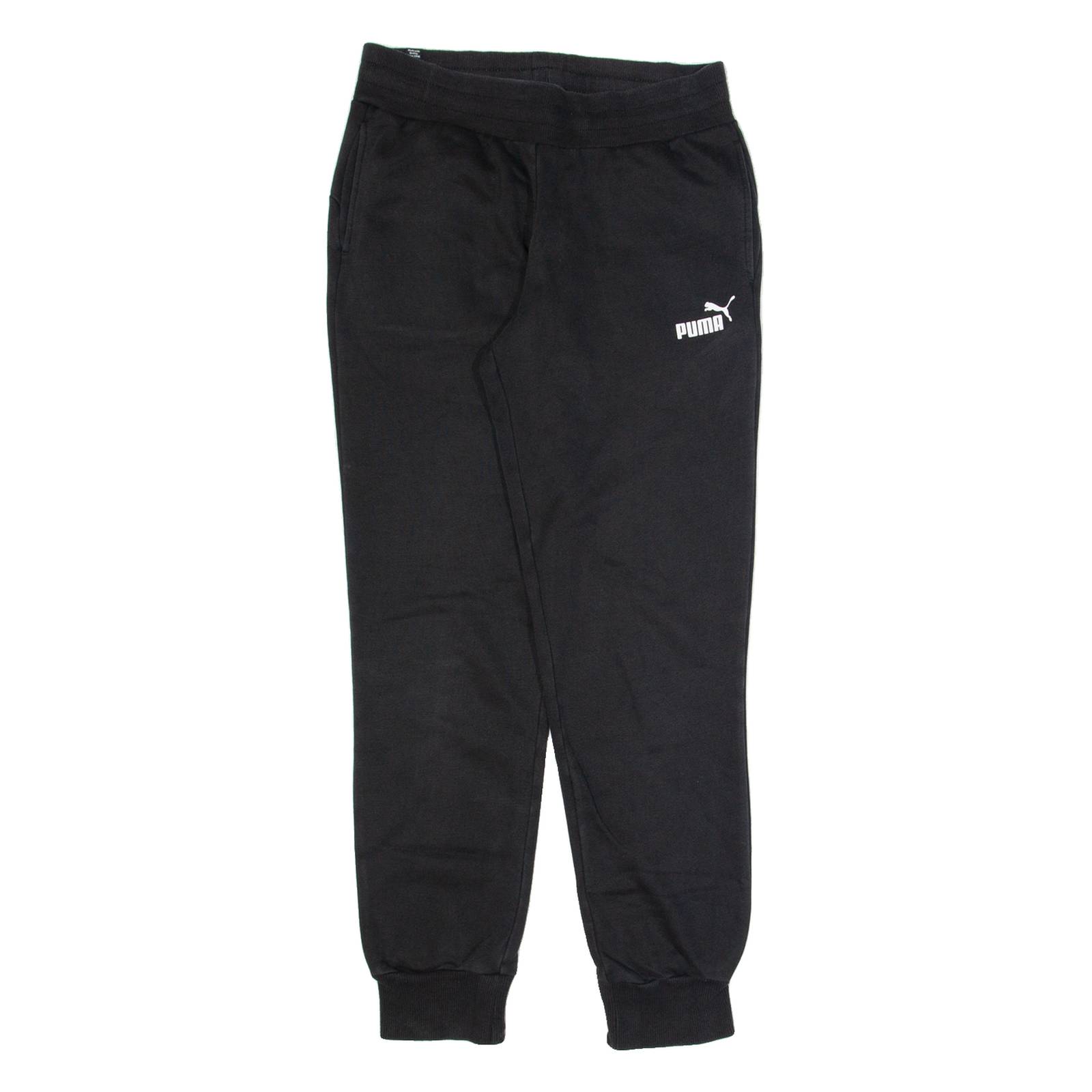 PUMA Womens Joggers Black Tapered UK 10 W28 L28