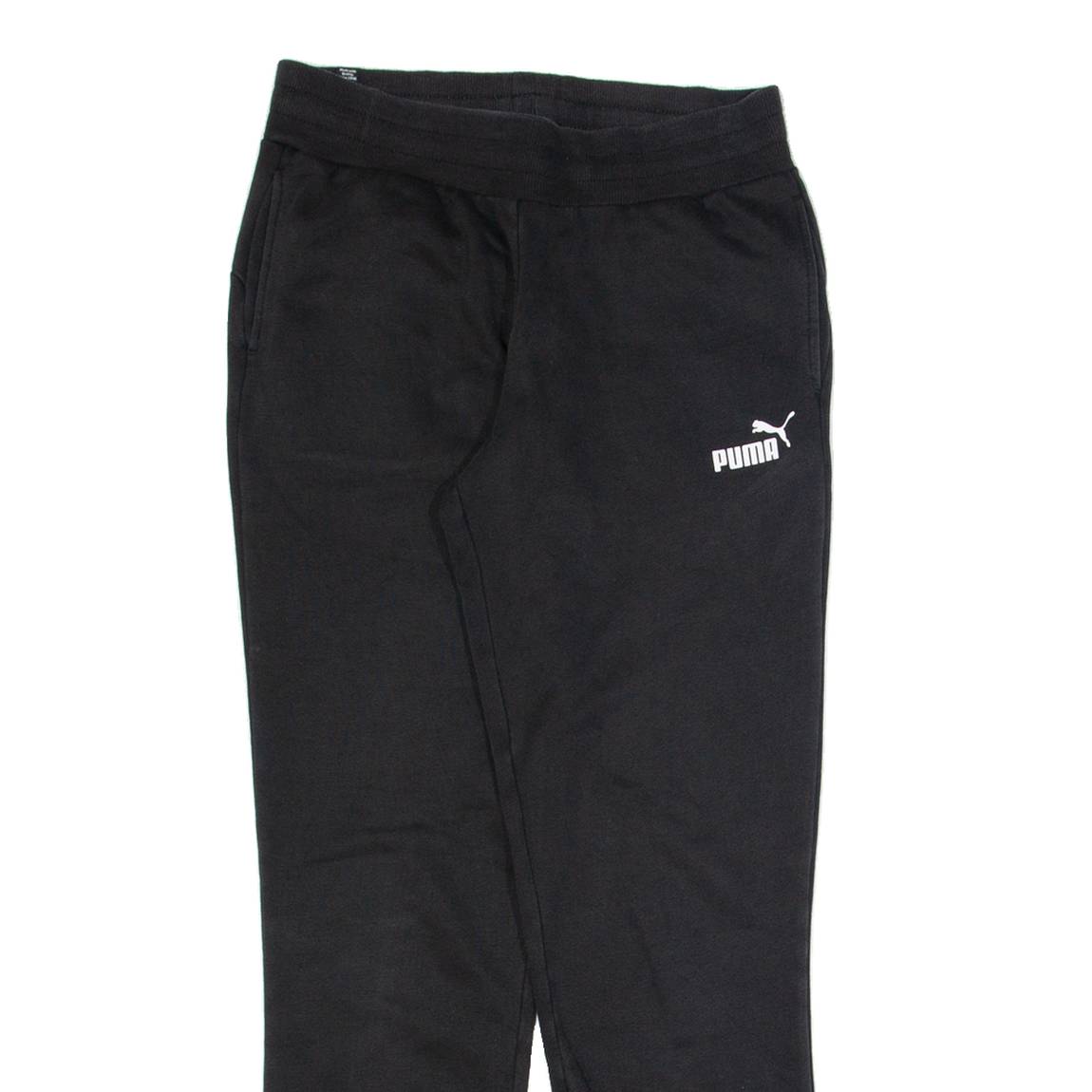 PUMA Womens Joggers Black Tapered UK 10 W28 L28