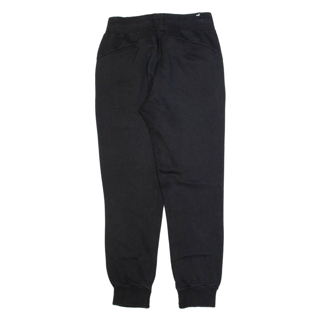 PUMA Womens Joggers Black Tapered UK 10 W28 L28