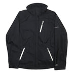 COLUMBIA Womens Black Outdoor Jacket L Nylon Plain Zip Hooded Sportswear