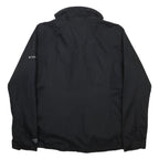 COLUMBIA Womens Black Outdoor Jacket L Nylon Plain Zip Hooded Sportswear