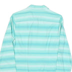 TOMMY HILFIGER Womens Blue Striped Shirt S Lightweight Cotton Blend Casual