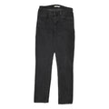 LEVI'S Womens Slim Black Denim Jeans W28 L29 Zip Classic Fit Skinny Raw