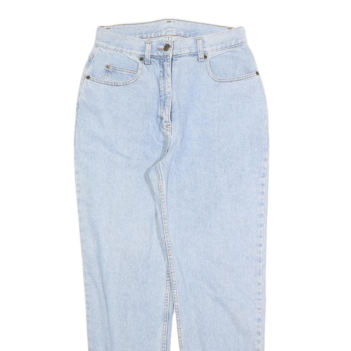 EXPLORER Womens Regular Fit Blue Denim Light Wash Jeans W28 L30 Zip Closure