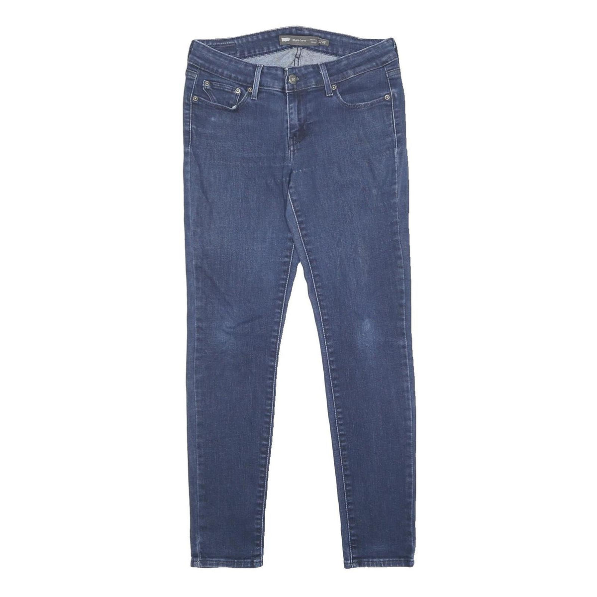 LEVI'S Womens Jeans Blue Slim Skinny Denim Medium W26 L27 Stretch Cotton Blend