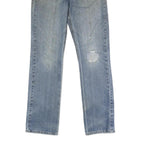 CARHARTT Mens Classic Blue Jeans Denim W32 L34 Straight Zip Cotton Workwear