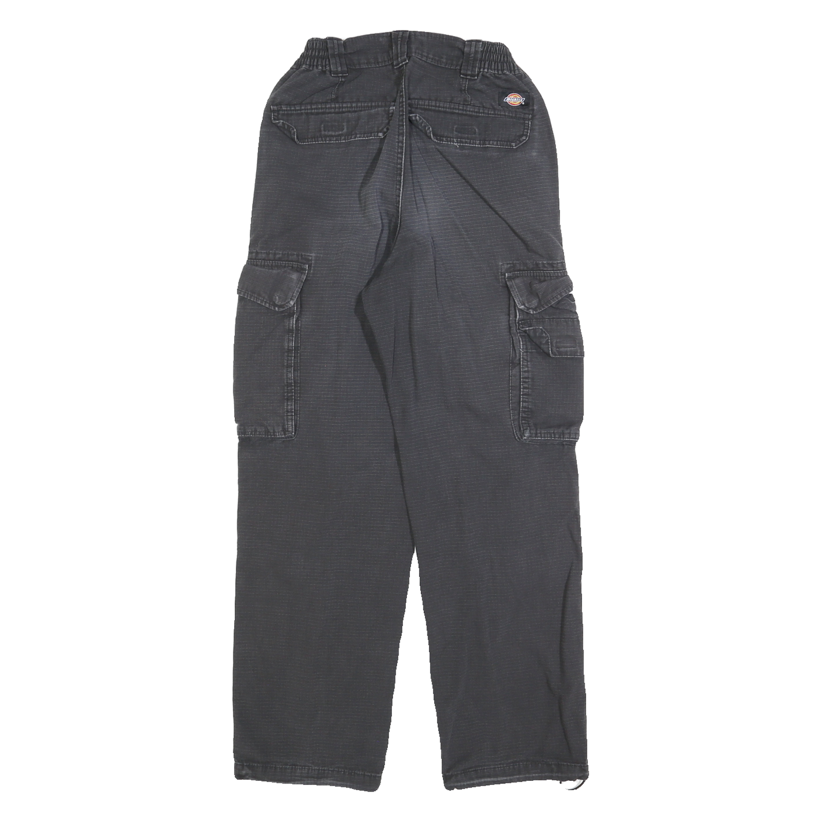 DICKIES Womens Cotton Black Regular Cargo Trousers W25 L30 Utility Workwear
