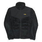 COLUMBIA Womens Black LSU Tigers Fleece Jacket M Polyester Zip Long Sleeve