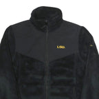 COLUMBIA Womens Black LSU Tigers Fleece Jacket M Polyester Zip Long Sleeve