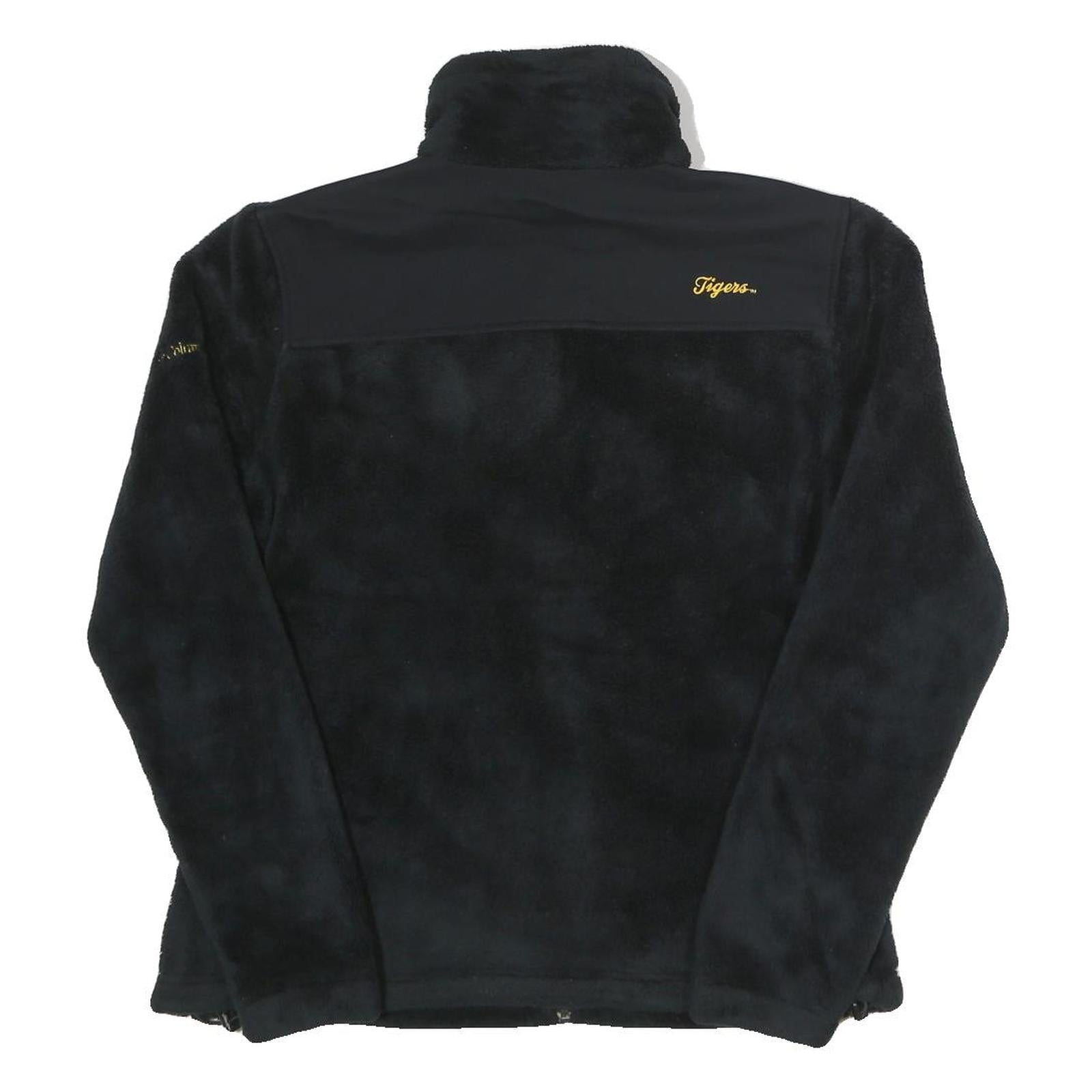 COLUMBIA Womens Black LSU Tigers Fleece Jacket M Polyester Zip Long Sleeve