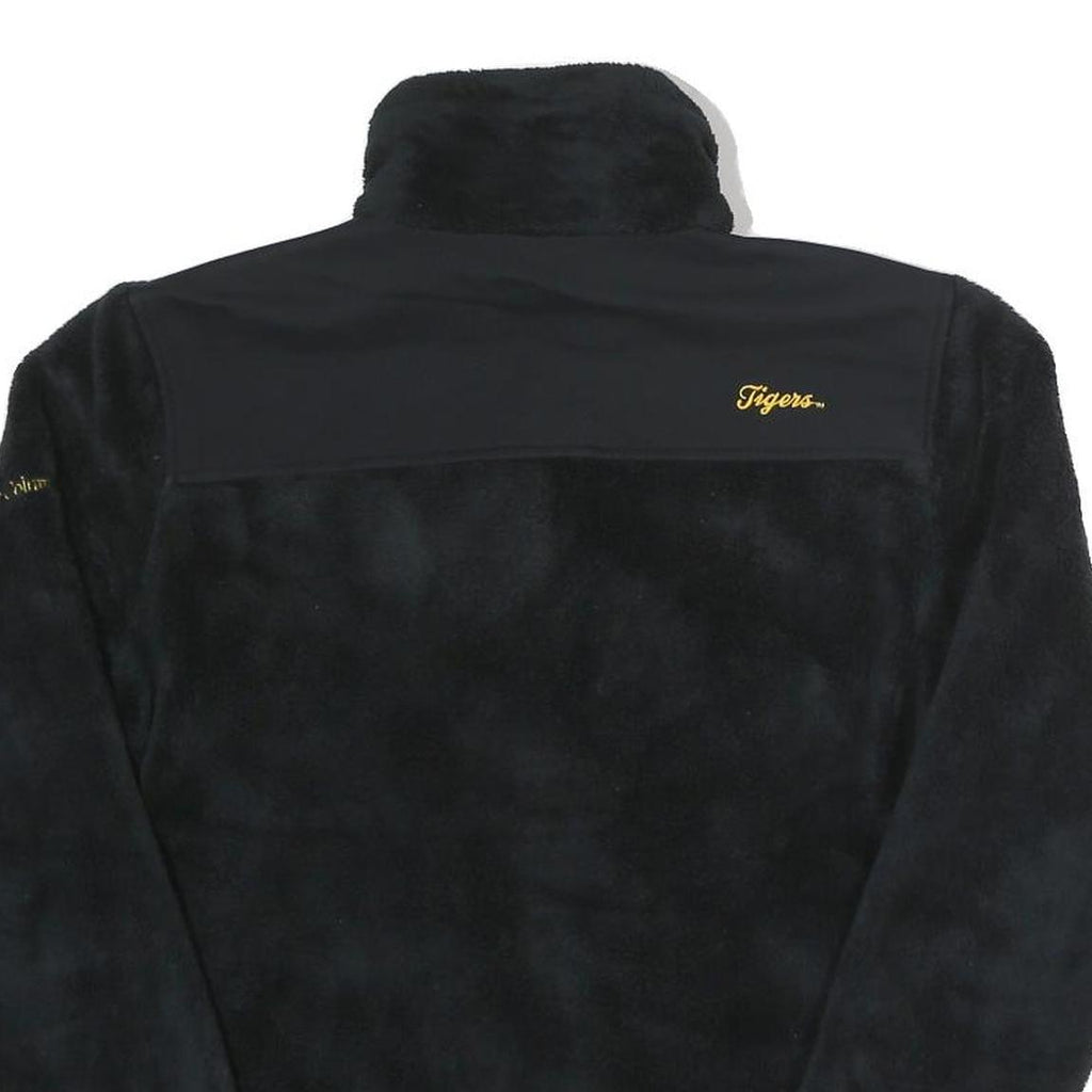 COLUMBIA Womens Black LSU Tigers Fleece Jacket M Polyester Zip Long Sleeve