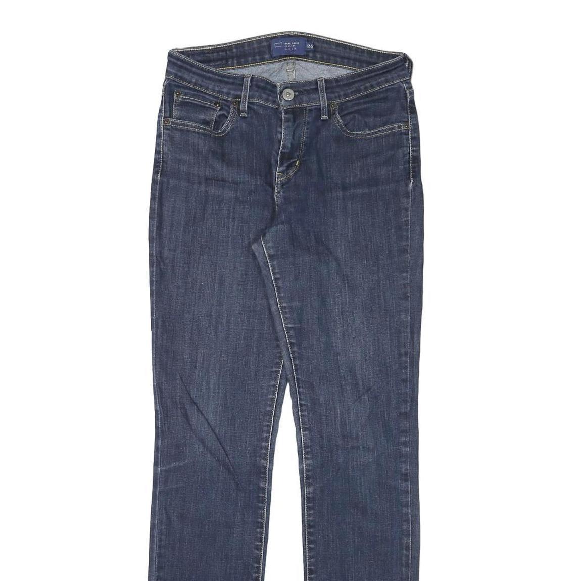 LEVI'S Womens Slim Blue Denim Jeans W26 L30 Cotton Blend Zip Casual Stylish