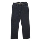 NFL Mens Regular Dark Blue Denim Jeans W33 L30 Steelers Logo Pockets