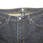 NFL Mens Regular Dark Blue Denim Jeans W33 L30 Steelers Logo Pockets