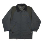 COLUMBIA Mens Grey & Olive Outdoor Jacket S Nylon Zip Functional Pockets