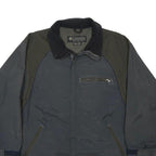 COLUMBIA Mens Grey & Olive Outdoor Jacket S Nylon Zip Functional Pockets