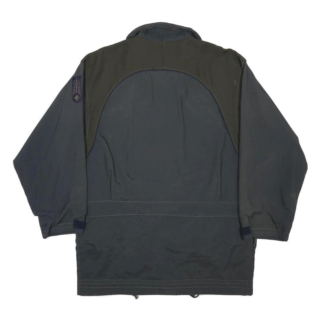 COLUMBIA Mens Grey & Olive Outdoor Jacket S Nylon Zip Functional Pockets