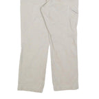 CARHARTT Mens Relaxed Cotton Blend Beige Workwear Trousers W32 L28 Durable Zip