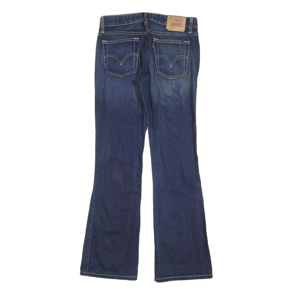 LEVI'S 518 Womens Slim Jeans Blue Denim Raw W30 L32 Stylish Comfortable Classic