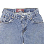 LEVI'S Womens Denim Blue Casual Shorts M W28 Raw Hem Classic Fit