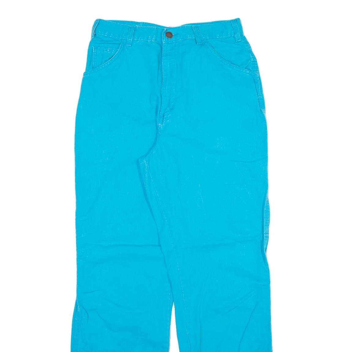 DICKIES Carpenter Womens Trousers Blue Regular Straight W27 L29