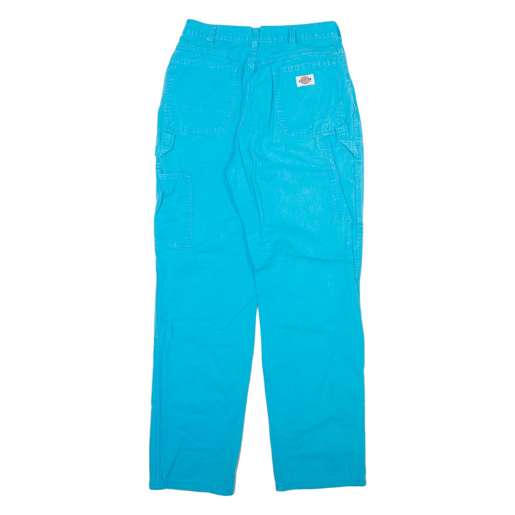 DICKIES Carpenter Womens Trousers Blue Regular Straight W27 L29