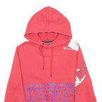 CHAMPION Mens Red Pullover Hoodie S Cotton Blend Drawstring Hood
