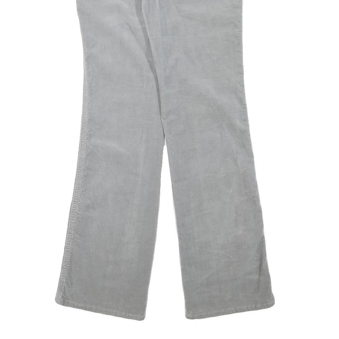 CALVIN KLEIN JEANS Womens Cotton Blend Grey Regular Straight Trousers W28 L30