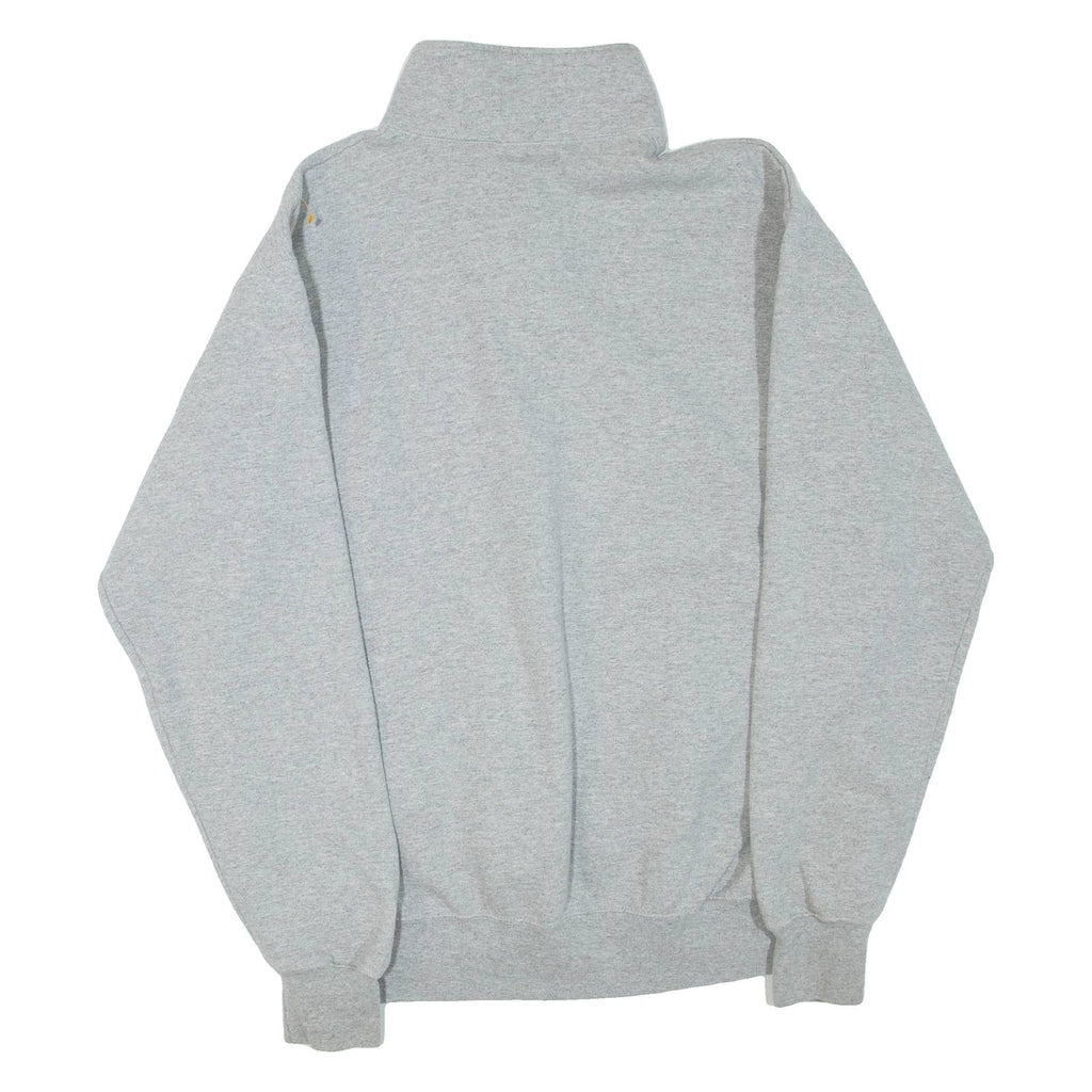 CHAMPION Eco Fleece CCSF Rams Mens Sweatshirt Grey 1/4 Zip USA M
