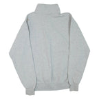 CHAMPION Eco Fleece CCSF Rams Mens Sweatshirt Grey 1/4 Zip USA M
