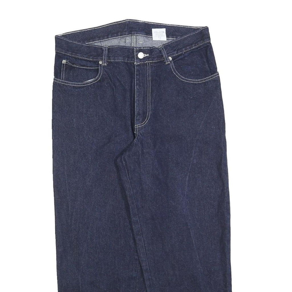 FRACK Womens Jeans Blue Regular Straight Denim Raw W32 L27 Classic Fit