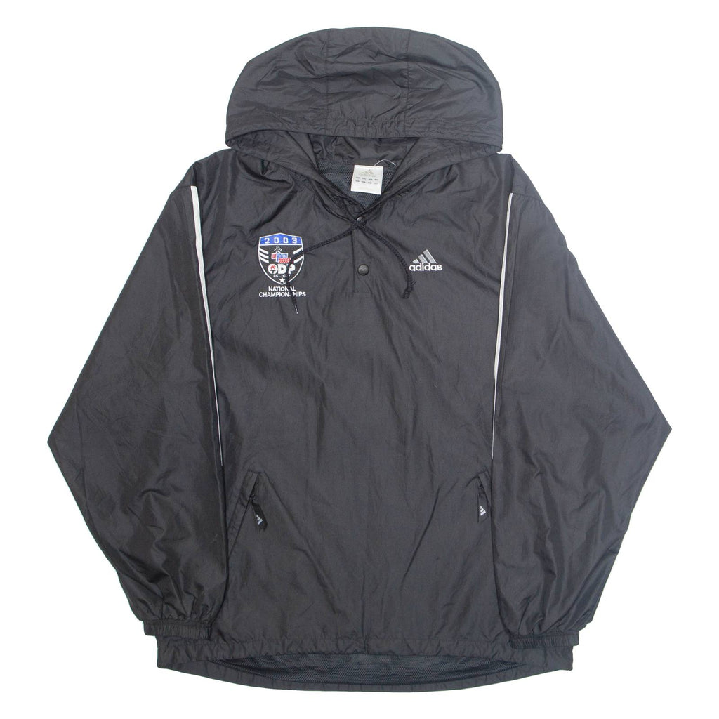 ADIDAS National Championships Mens Pullover Jacket Black Hooded S