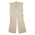 THE LIMITED Womens Relaxed Beige Cargo Trousers W32 L32 Cotton Blend Zip