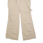 THE LIMITED Womens Relaxed Beige Cargo Trousers W32 L32 Cotton Blend Zip