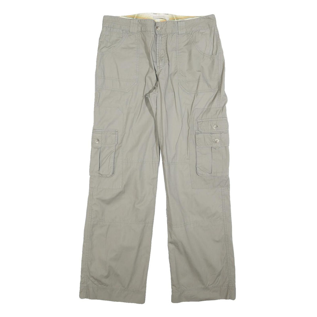 COLUMBIA Womens Polyester Beige Regular Cargo Trousers W33 L32 Outdoor Casual