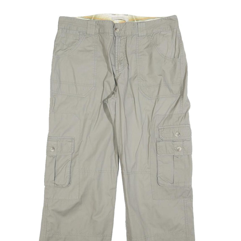 COLUMBIA Womens Polyester Beige Regular Cargo Trousers W33 L32 Outdoor Casual