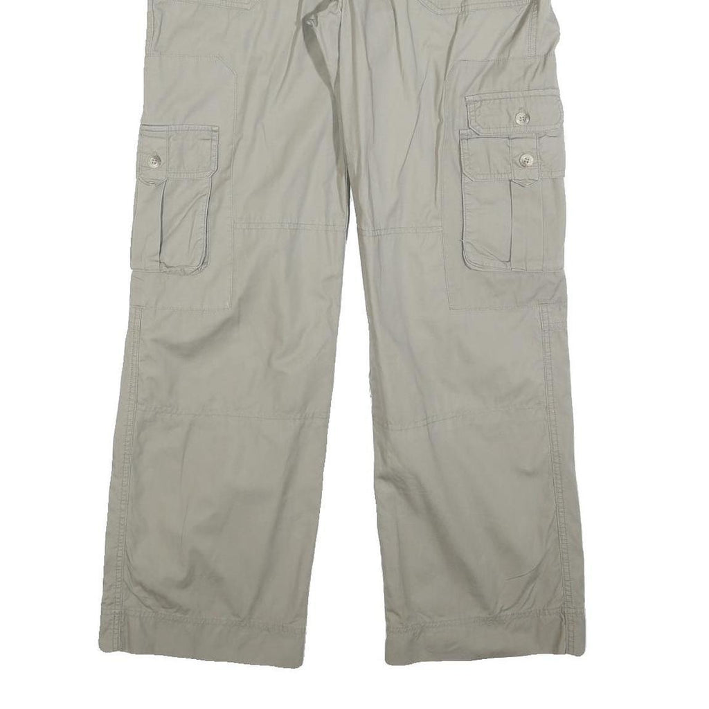 COLUMBIA Womens Polyester Beige Regular Cargo Trousers W33 L32 Outdoor Casual