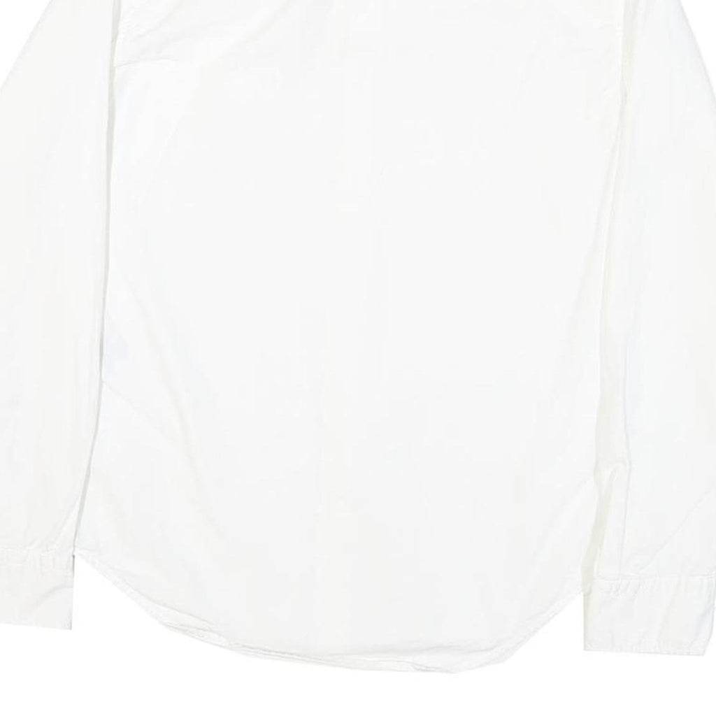 LEVI'S Mens White Cotton Blend Casual Shirt S Classic Button Up Long Sleeve