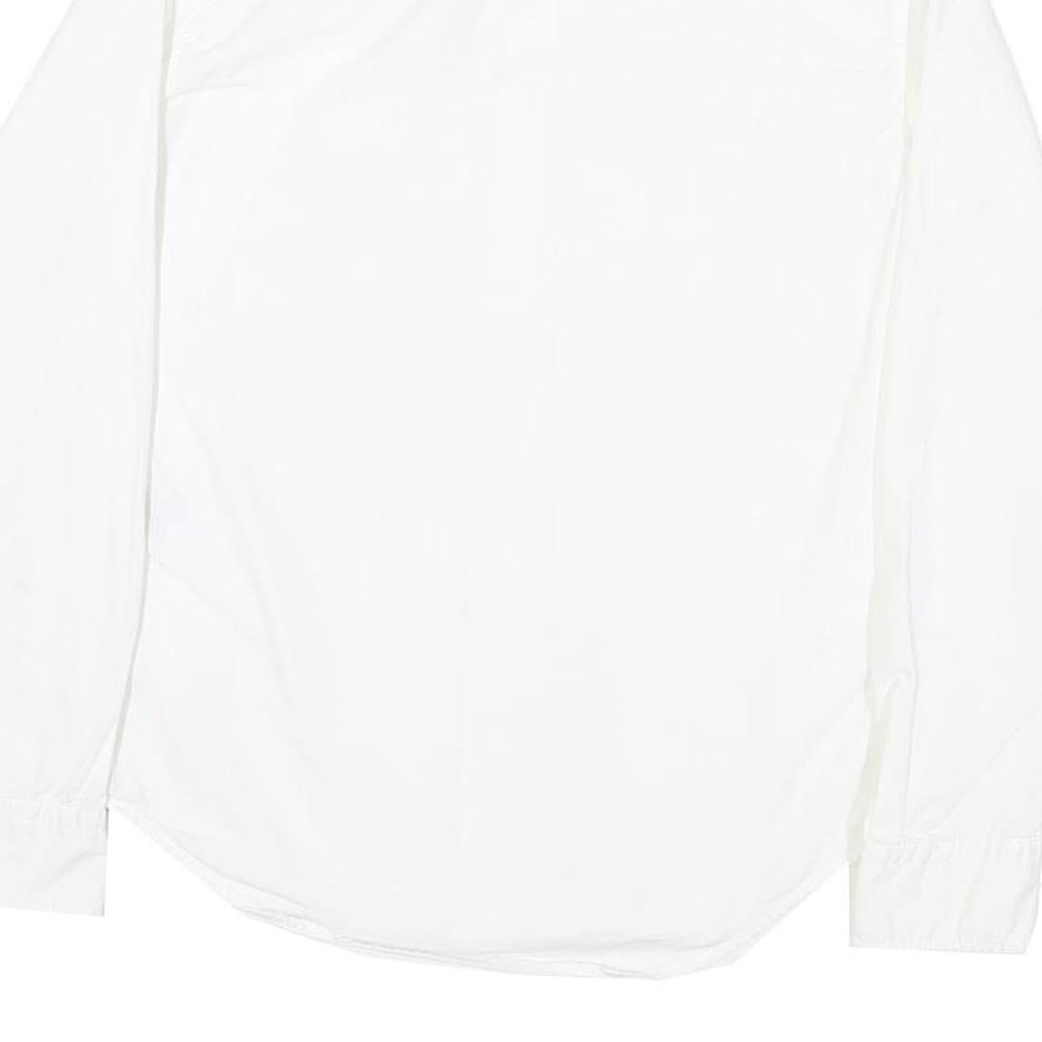 LEVI'S Mens White Cotton Blend Casual Shirt S Classic Button Up Long Sleeve