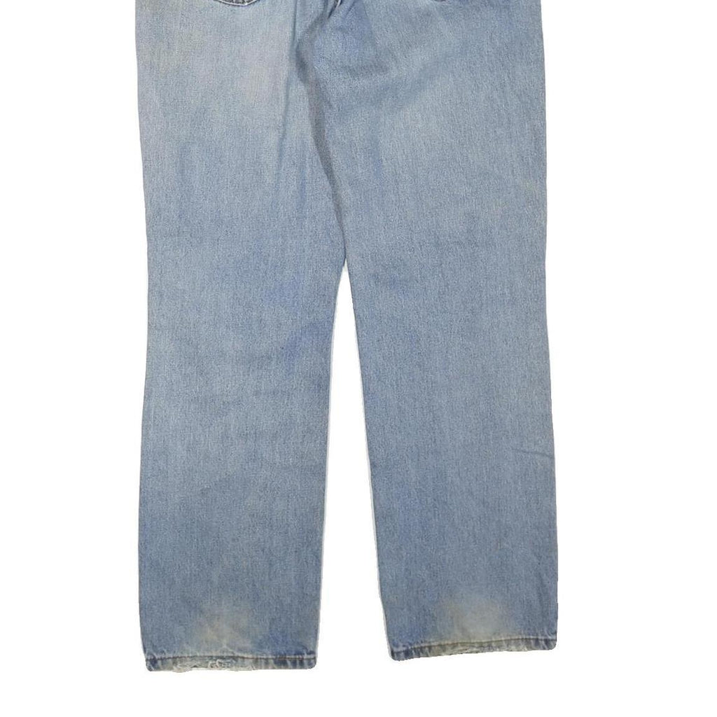 LEVI'S 516 Straight Mens Jeans Blue Regular Denim Medium W36 L32 Classic Zip Fly