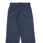 DICKIES Mens Cotton Blend Blue Loose Straight Trousers W30 L30 Workwear Pants