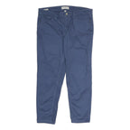 CALVIN KLEIN JEANS Mens Regular Fit Blue Cotton Blend Trousers W32 L30 Classic