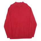 NAUTICA Mens Red Pullover Jumper Cotton Blend Crew Neck Regular XL Nautical Logo