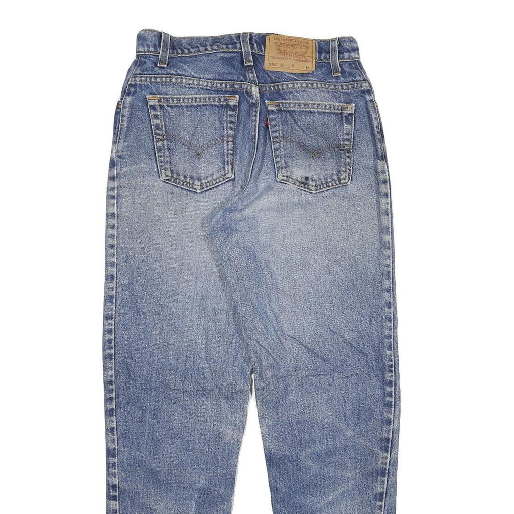 LEVI'S 551 Womens Jeans Blue Relaxed Straight Denim Medium W28 L32 Classic Fit