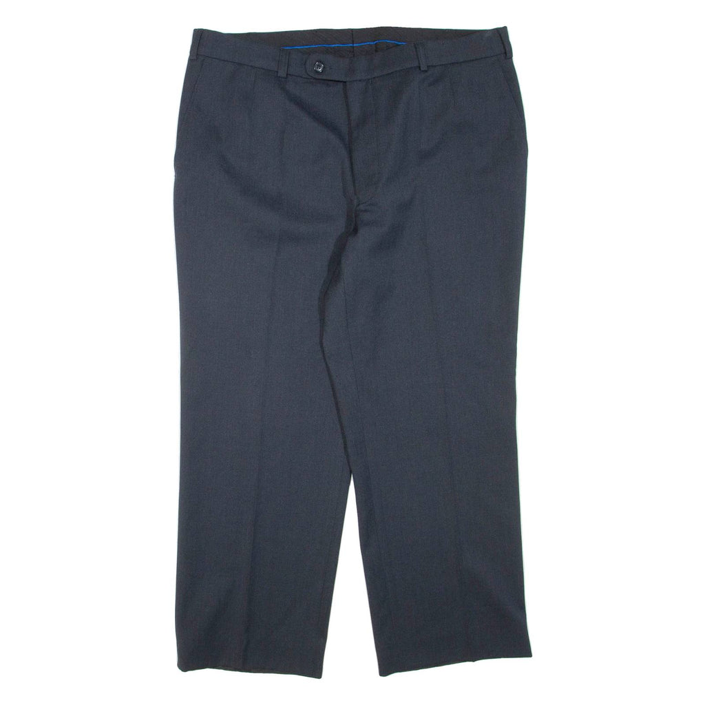 Mens Trousers Blue Regular Tapered W38 L27