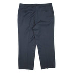 Mens Trousers Blue Regular Tapered W38 L27