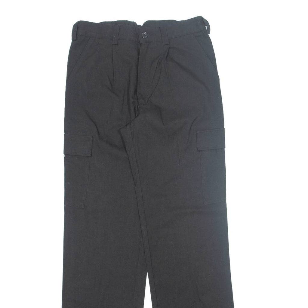 Cargo Womens Trousers Black Regular Straight W30 L33