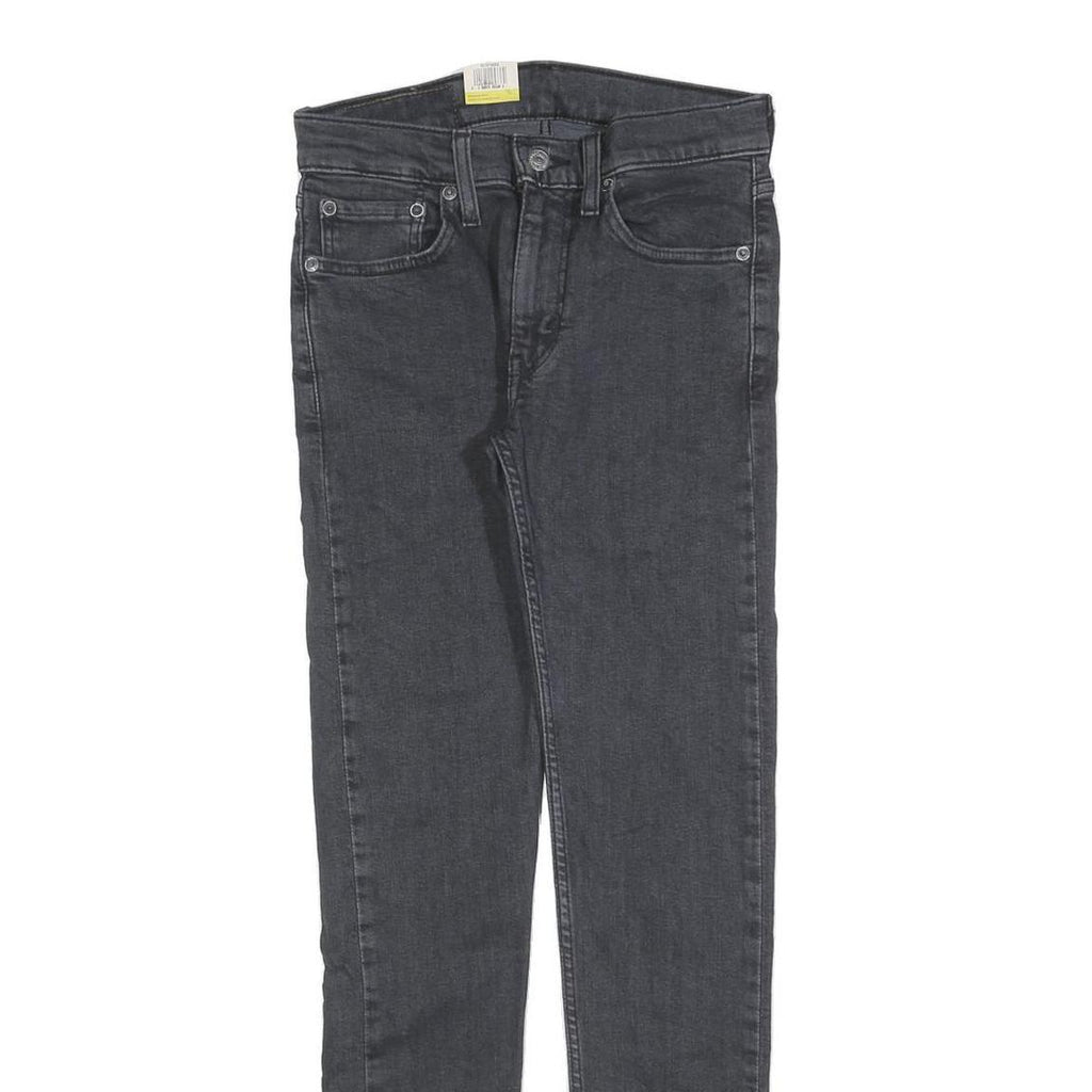 LEVI'S 519 Mens Jeans Black Slim Skinny Denim Medium W28 L30 Stretch