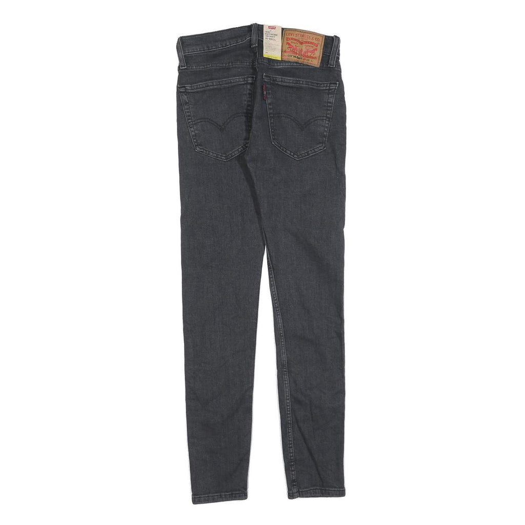 LEVI'S 519 Mens Jeans Black Slim Skinny Denim Medium W28 L30 Stretch