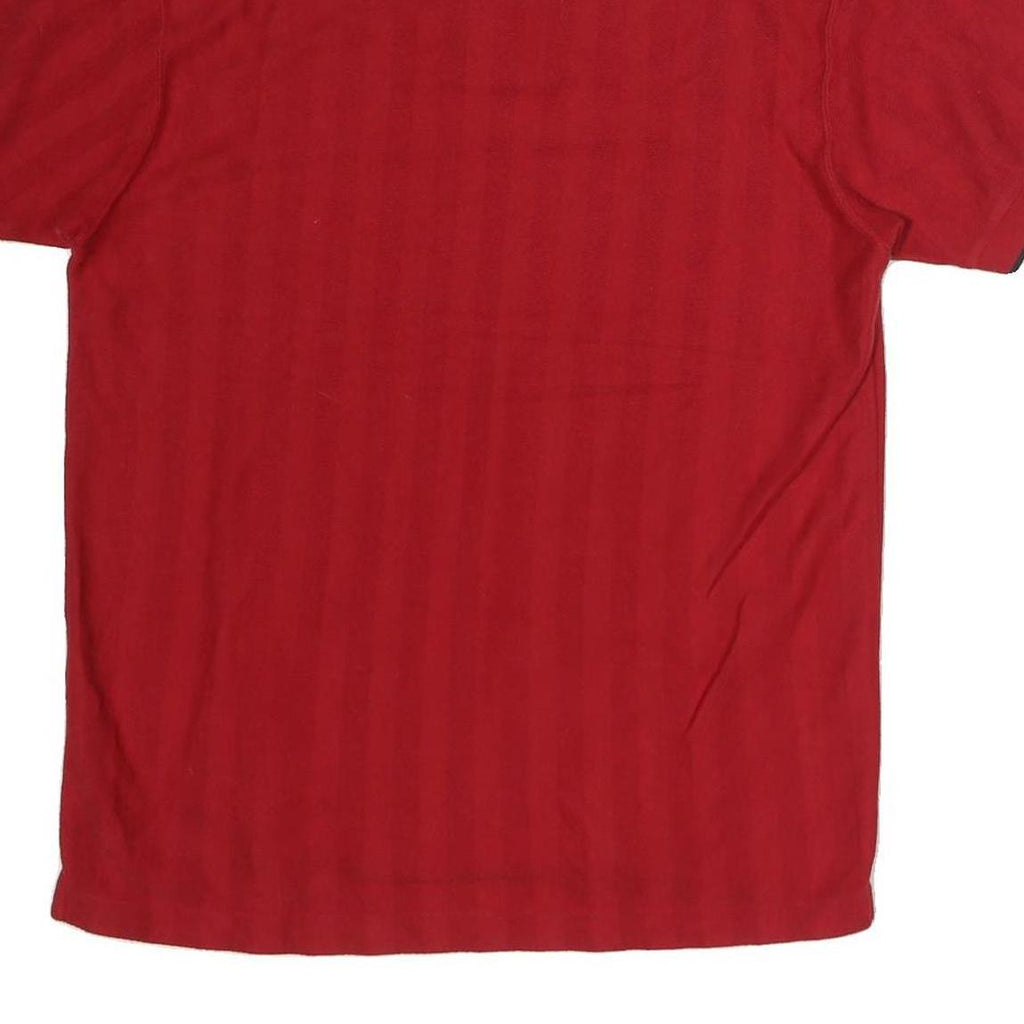 CHAPS RALPH LAUREN Mens Red Short Sleeve Plain M Polo Shirt Cotton Casual